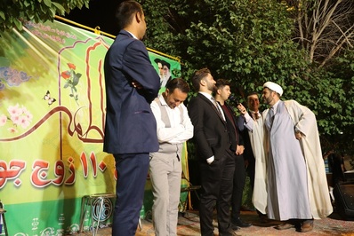 جشن ازدواج ۱۱۰ زوج جوان برگزار شد