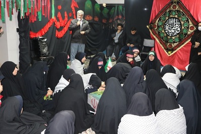 مراسم استقبال از پیکر مطهر شهید گمنام  در دبیرستان صدراي اصفهان