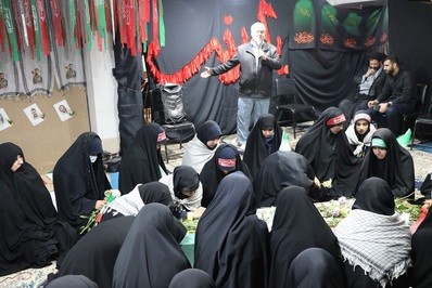 مراسم استقبال از پیکر مطهر شهید گمنام  در دبیرستان صدراي اصفهان