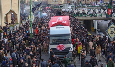 مراسم تشییع شهدای گمنام با حضور هیئات مذهبی و مردم متدین و انقلابی شهر اصفهان