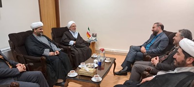 دیدار معاون امور استان‌های سازمان تبلیغات اسلامی با آیت الله طباطبائی نژاد