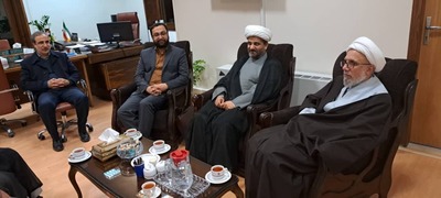 دیدار معاون امور استان‌های سازمان تبلیغات اسلامی با آیت الله طباطبائی نژاد