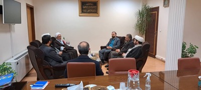 دیدار معاون امور استان‌های سازمان تبلیغات اسلامی با آیت الله طباطبائی نژاد