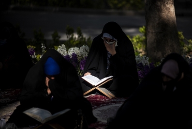 جلوه‌هایی از مراسم جزء خوانی قرآن کریم در چهارباغ اصفهان