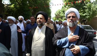 تشییع پیکر آیت‌الله حاج میرزا محمدتقی مجلسی‌ اصفهانی