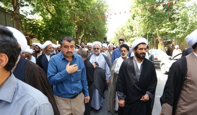 تشییع پیکر آیت‌الله حاج میرزا محمدتقی مجلسی‌ اصفهانی