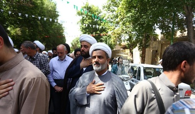 تشییع پیکر آیت‌الله حاج میرزا محمدتقی مجلسی‌ اصفهانی