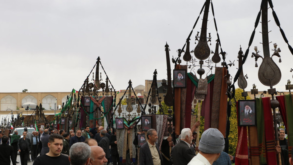 حضور بی نظیر هیئات مذهبی در مراسم چلهم شهادت رهبر انقلاب