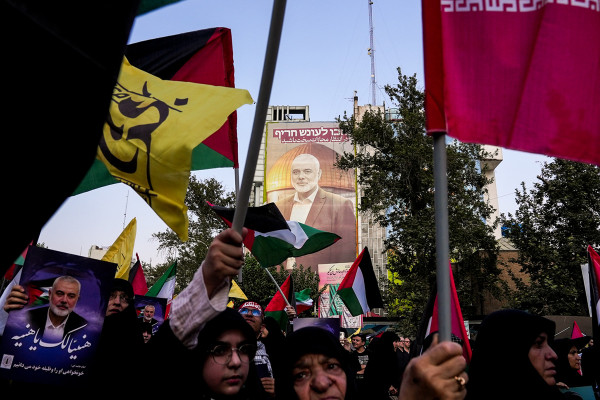 10مرداد | تجمع مردم تهران در پی ترور اسماعیل هنیه