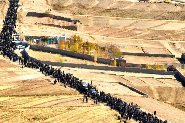 آئین پیاده‌روی حرم تا حرم در یاسوج برگزار شد