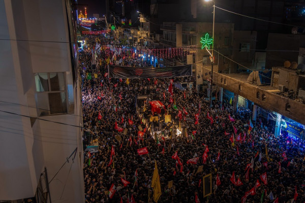 مراسم تشییع پیکر رهبر انقلاب در کربلا و نجف