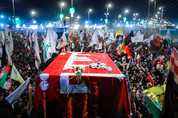 مراسم تشییع پیکر رهبر انقلاب در کربلا و نجف
