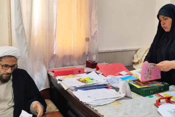 بازدید رئیس اداره تبلیغات اسلامی گناوه از خانه قرآن چهارروستایی